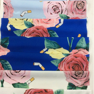 High Quality Polyester Flower Printed Fabric for Dress/ Home Textiles